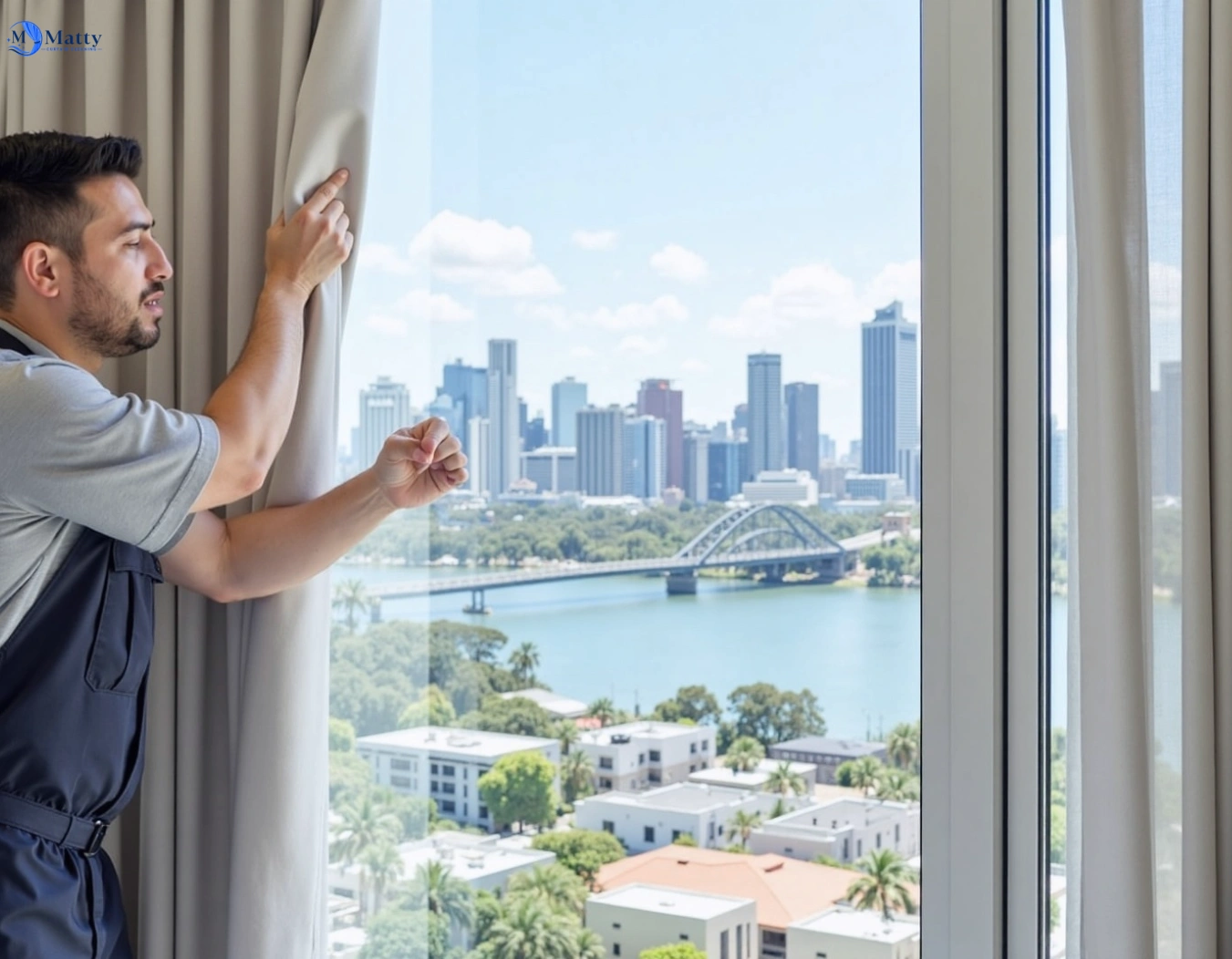 Professional curtain steam cleaning service mount-rowan-vic QLD by Matty Curtain Cleaning